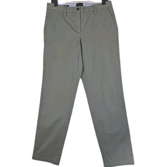 TALBOTS ~Woman Size 4~ Army Green Relaxed Chino Pants Cotton Blend. - Picture 1 of 13